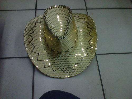 Cowboy Hat Gold with sequins Stetson style hat