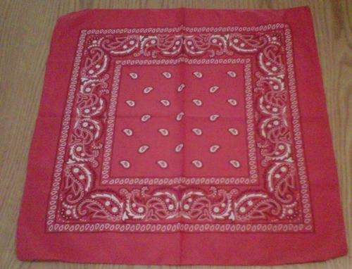 Bandana scarf red 54 cm x 54 cm cotton bandanna- karas