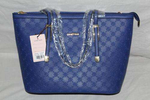 Ladies PU Handbag Blue bag