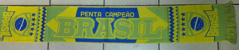 Brazil flag scarf support your team for the soccer