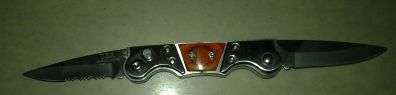 Knife small pocket knife switch blade 7 cm flick knife 2 blades each 7 cm