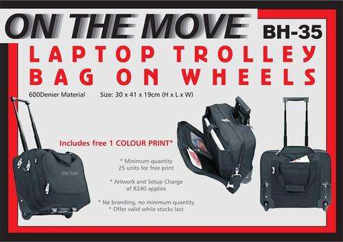 Laptop Computer Travel Trolley Luggage Cabin Bag with wheels
