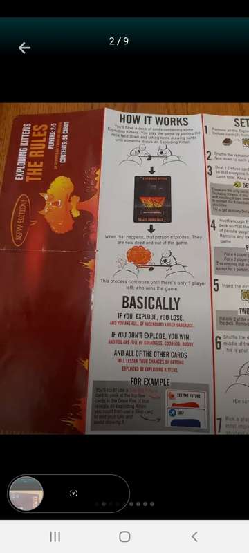 Exploding Kittens card game