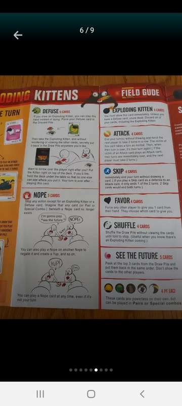 Exploding Kittens card game