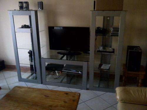 Glass TV Stand and Display Unit