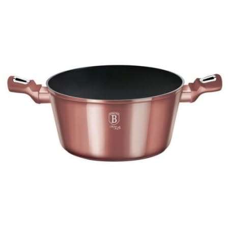 Berlinger Haus 24cm Marble Coating Casserole with Lid BH-6035- i-Rose Edition (See Description)