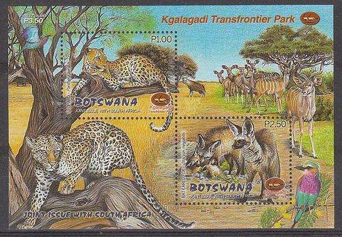 Botswana & Bechaunaland  2001  M/S  Kgalagadi Transfrontier  SG 948