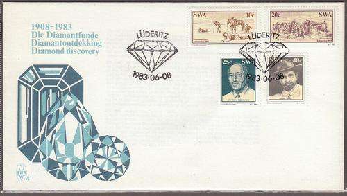 Namibia & SWA  1983  FDC  Diamond Discovery.  No. 41.