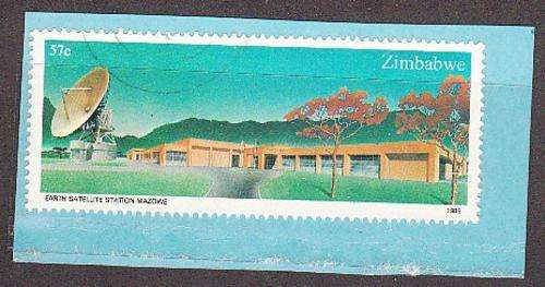 Zimbabwe & Rhodesia & Nyasaland  1985  MAZOWE Earth Satelite Station used