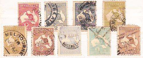 Australia  1913  (9)  Used