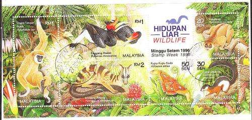 Malaysia  HIDUPAN LIAR  Wildlife  M/S cto.