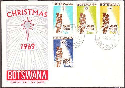 Botswana & Bechaunaland  Botswana  1969  FDC  CHRISTMAS