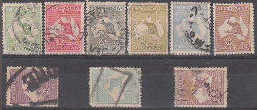 Australia  1913  (9) used