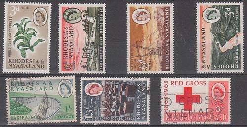 Zimbabwe & Rhodesia & Nyasaland  1960-63  4 ** + 3 used