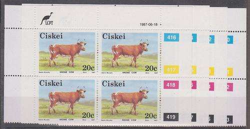 Ciskei  1987  (4) Contr. Blks. **