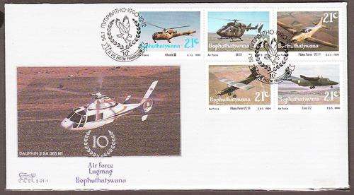 Bophuthatswana  1990  Air Force  FDC  cto
