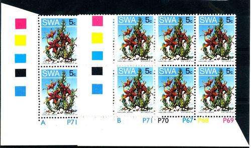 Namibia & SWA  1983 Control blocks A & B  **