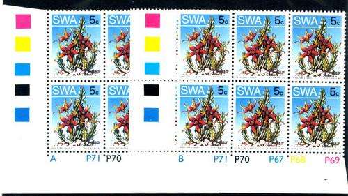 Namibia & SWA  1983 Control blocks A & B  **