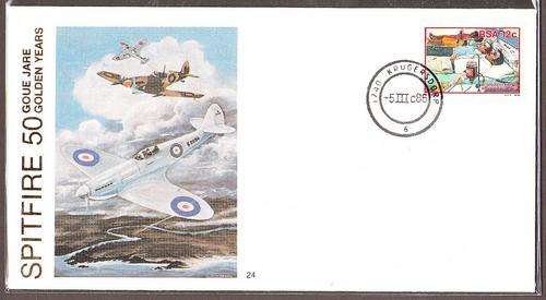 Republic of South Africa  1986 COMM/C cto 50 years SPITFIRE