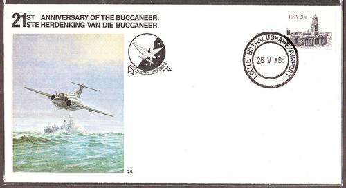 Republic of South Africa  1986 COMM/C cto 21st anni. Buccaneer