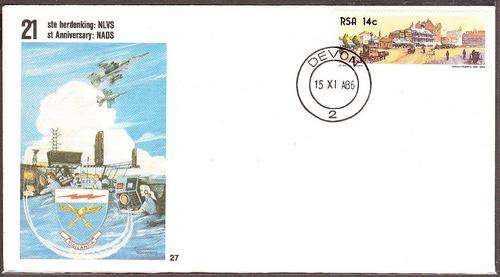 Republic of South Africa  1986 COMM/C cto 21st anni. NADS