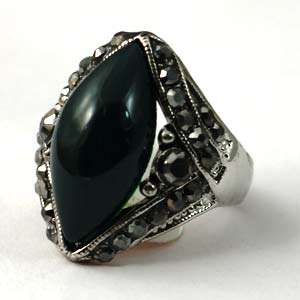 Beautiful silver plated cz  dress ring