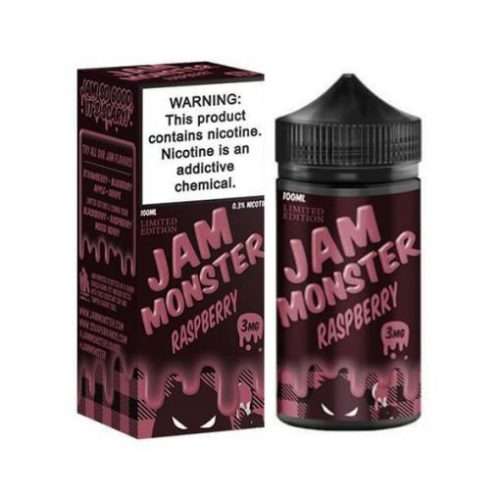 JAM Monster Raspberry Vape E-Liquid Juice 3mg 100ML AUTHENTIC !
