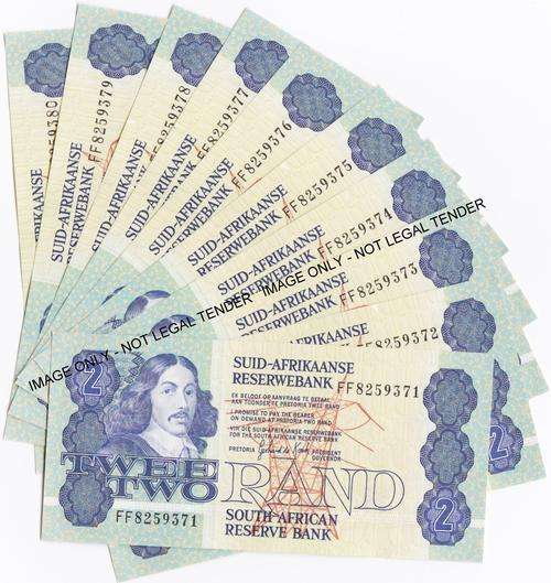 10 X GPC de Kock R2 NOTES IN UNCIRCULATED CONDITION IN GQ SEQUENCE