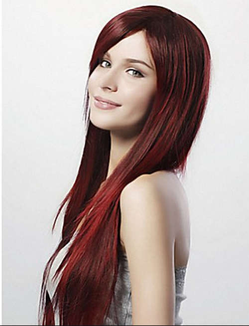 Long lace Red wig