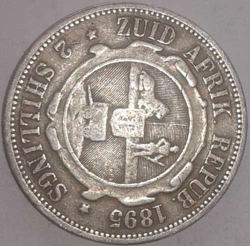 ZAR 1895 2 SHILLINGS - RARE