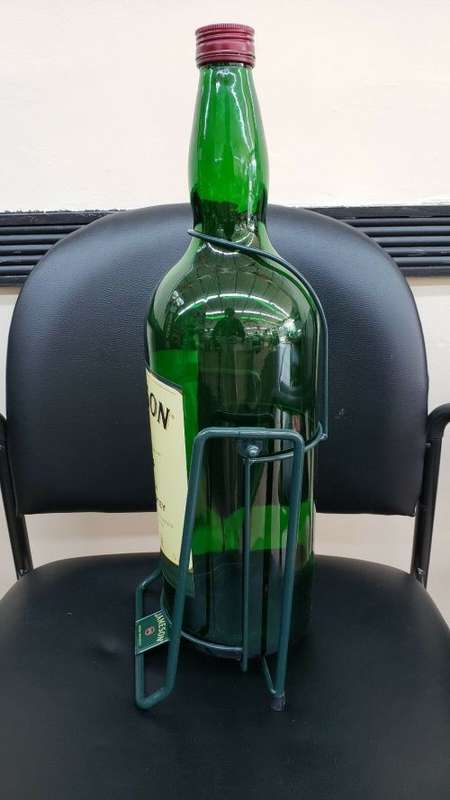 Giant Jameson Bottle With Cradle