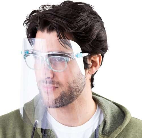 100% PROTECT AGAINST TINY PARTICLES AND SPLASHES - FACE SHIELD PET GOOGLES - PROTESTS FROM SPLASHES