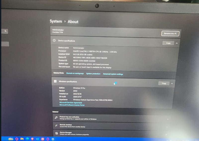 Dell Precision 7750