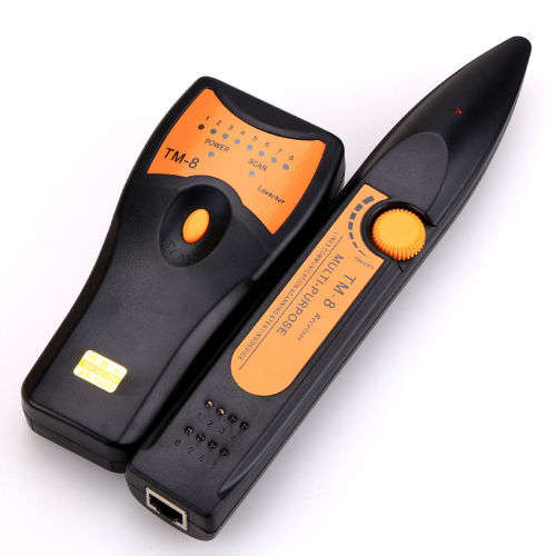 TM-8 Multi-Purpose Network Lan Cable Tester Meter RJ45 RJ11 Wire Tracer Checker