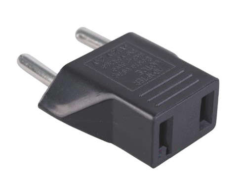 Universal 2 pin Copper Converter 110 -250V 6A AC electrical power US to EU adapter plug