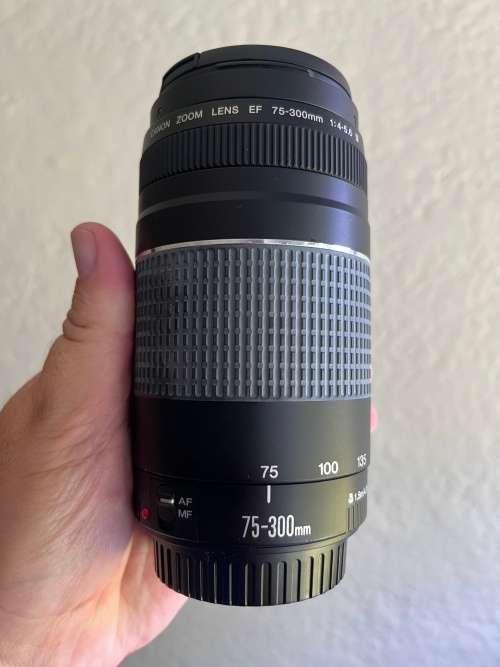 Canon EF 75-300 lens for sale - hardly used