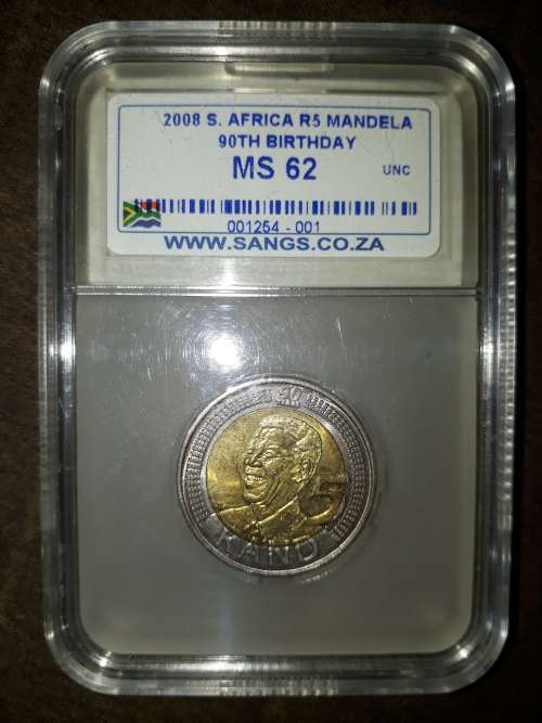 Mandella 90th Birthday Graded coin