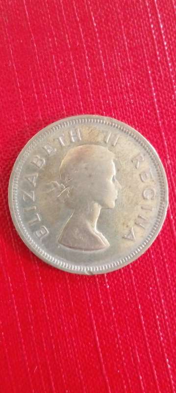 1956 South African 2/half cent