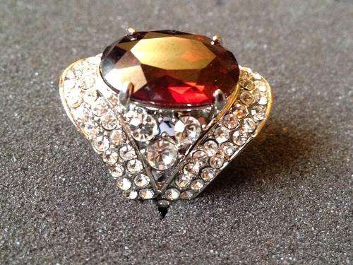 Size 18 Red topaz custom jewellery
