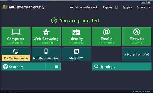 AVG Internet Security 2013 Full-function key  3 PC / 5 Year