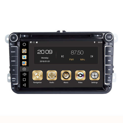 Volkswagen Golf 5 Double Din Radio 8 Inch Android 8.0 with GPS and Rear View camera