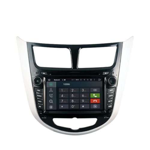 HYUNDAI ACCENT 2011-2012 Double Din Radio 8 Inch Android 8.0 with GPS and Rear View camera