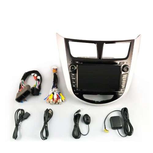 HYUNDAI ACCENT 2011-2012 Double Din Radio 8 Inch Android 8.0 with GPS and Rear View camera