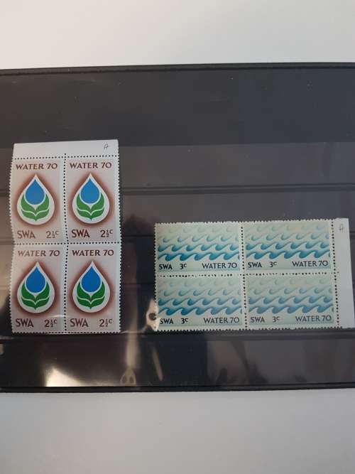 SACC 236-237 Water 70 Campaign MNH C/Blocks of 4