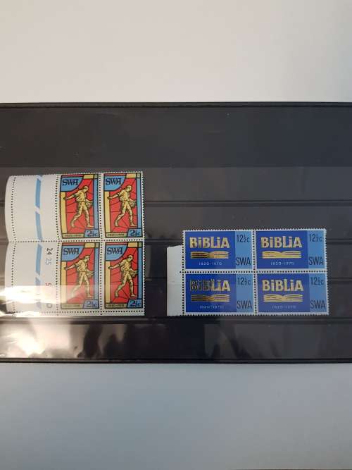 SACC 238-239 150th Anniversary of SA Bible Society MNH C/Blocks of 4