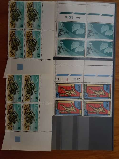 SWA Assorted Early  MNH C/Blocks of 4