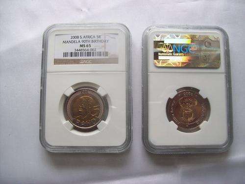 ***MANDELA 90th BIRTHDAY***NGC GRADED**MS 65***2 x AVAILABLE***GETTING SCARCE!!!***