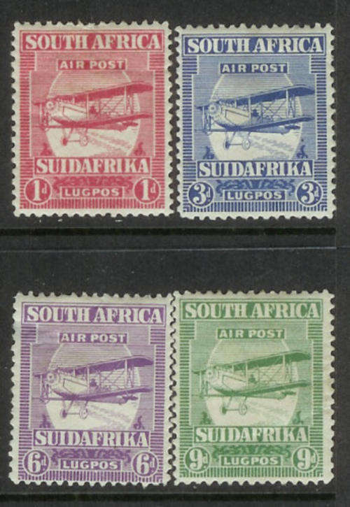 ***SOUTH AFRICA  1925  AIR SET OF 4 M/M CV R 440.00** SG 26/9  !!!!***NICE ITEM!!!!