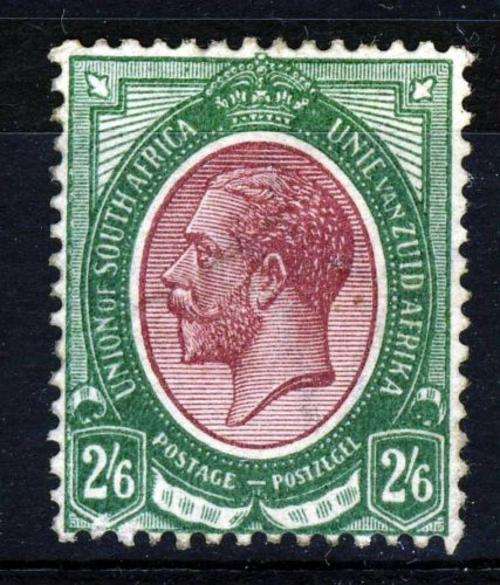 ****SOUTH AFRICA KGV 1913 2/6d PURPLE & GREEN MINT SUPERB STAMP!!!