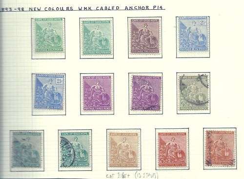 ***COGH 1893-8 MINT & USED SELECTION OF 13 STAMPS TO 5/-**SUPERB LOT !!!!**SEE SCAN!!!